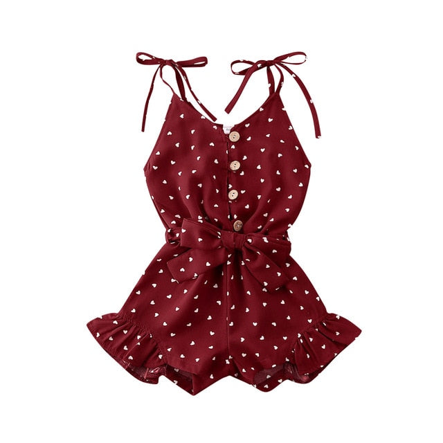 Summer Baby Girl Princess Dresses Halter Top Infant Kid Baby Girl Polka Dot Summer Romper Jumpsuit Playsuit Clothes 1-6 Years