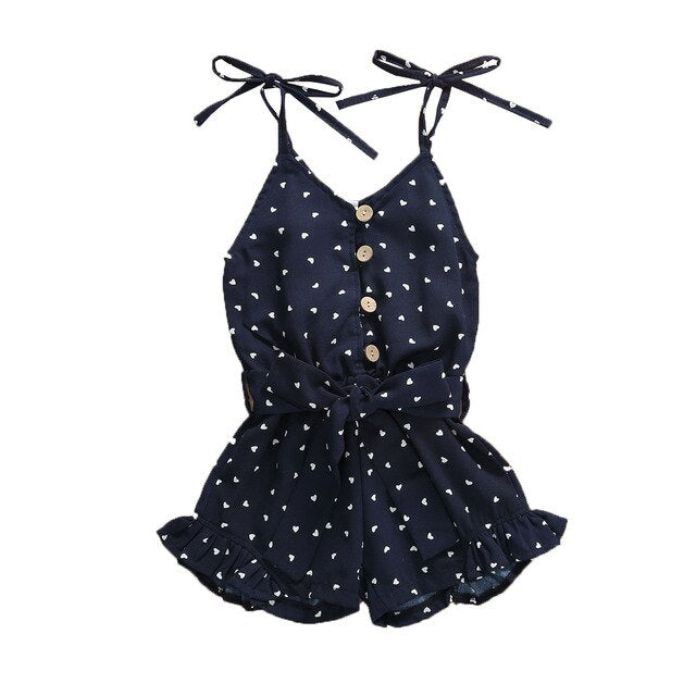 Summer Baby Girl Princess Dresses Halter Top Infant Kid Baby Girl Polka Dot Summer Romper Jumpsuit Playsuit Clothes 1-6 Years