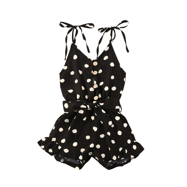 Summer Baby Girl Princess Dresses Halter Top Infant Kid Baby Girl Polka Dot Summer Romper Jumpsuit Playsuit Clothes 1-6 Years