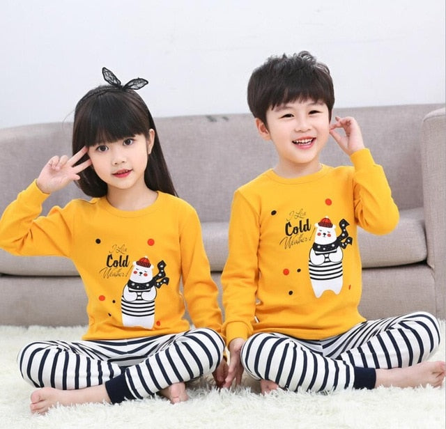 Kids Boys Sleepwear baby girl spring cotton sets Children Homewear Pajamas for Boy Pyjamas Kids Nightwear 2-13Y teenage clothes