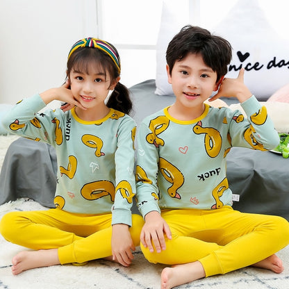 Kids Boys Sleepwear baby girl spring cotton sets Children Homewear Pajamas for Boy Pyjamas Kids Nightwear 2-13Y teenage clothes