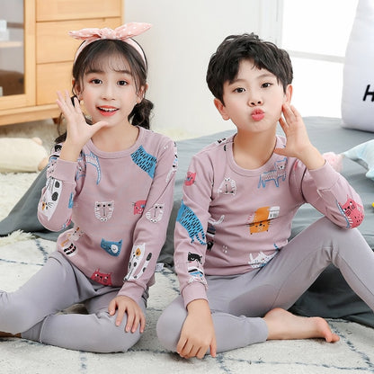 Kids Boys Sleepwear baby girl spring cotton sets Children Homewear Pajamas for Boy Pyjamas Kids Nightwear 2-13Y teenage clothes