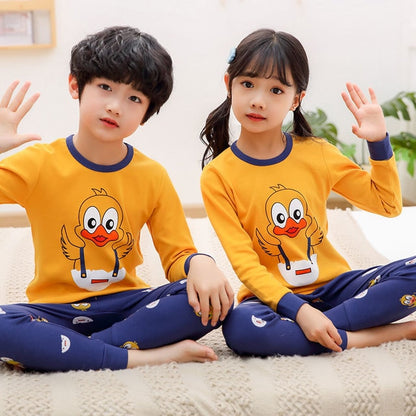 Kids Boys Sleepwear baby girl spring cotton sets Children Homewear Pajamas for Boy Pyjamas Kids Nightwear 2-13Y teenage clothes