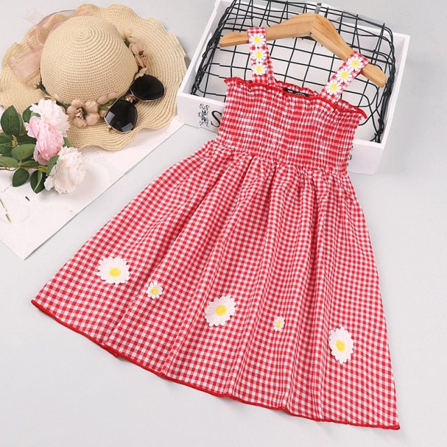 HE Hello Enjoy Girls Dresses 2021 Summer Teenagers Dot Sling Princess Cake Elegant Children Kids Clothes Girl Dress 4 8 10 Years