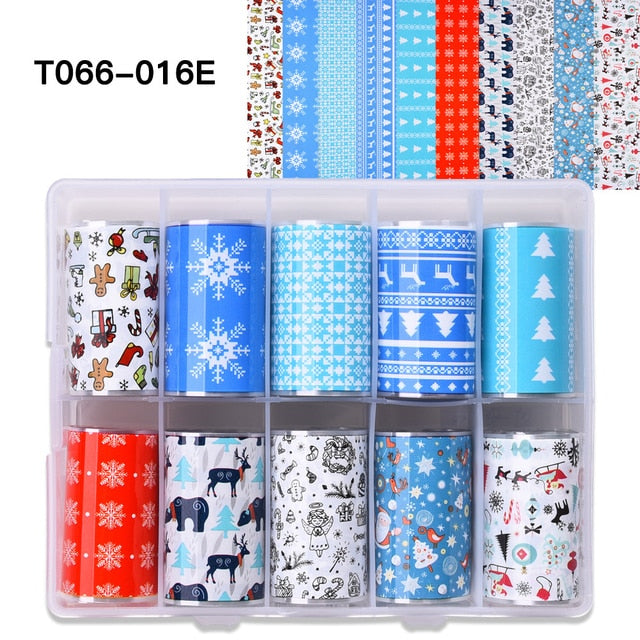 100 Patterns Animal Nail Foils for Transfer Paper Stickers Sliders Adhesive Nails Wraps DIY Water Marble Nail Art Decorations