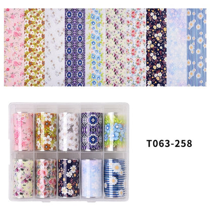 100 Patterns Animal Nail Foils for Transfer Paper Stickers Sliders Adhesive Nails Wraps DIY Water Marble Nail Art Decorations