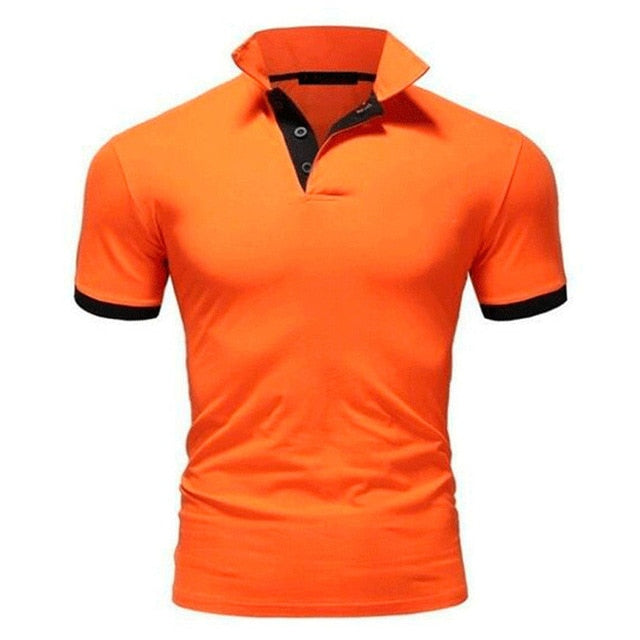 Covrlge Polo Shirt Men Summer Stritching Men's Shorts Sleeve Polo Business Clothes Luxury Men Tee Shirt Brand Polos MTP129