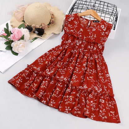 HE Hello Enjoy Girls Dresses 2021 Summer Teenagers Dot Sling Princess Cake Elegant Children Kids Clothes Girl Dress 4 8 10 Years