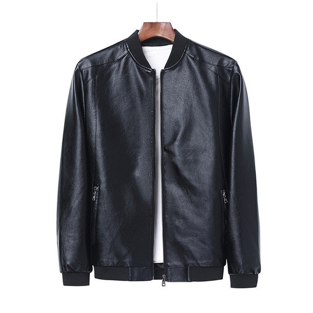 Men Faux Leather Jacket Motorcycle 5XL Men's  Jackets Black  Jaqueta De Couro Masculina Outwear Male PU Leather Coats Mens,ZA319