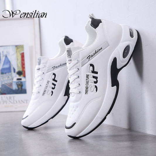 White Sneakers Men Casual Shoes Lace Up Men Shoes Comfortable Mens Vulcanize Shoes Designer Chunky Sneakers Tenis Feminino 2020