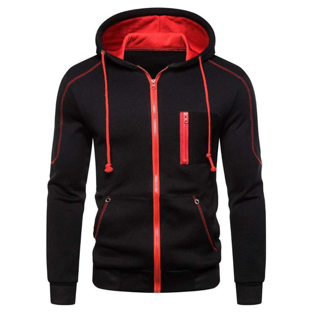 Men Jackets Hoodies Coats Casual Zipper Sweatshirts Male Tracksuit Fashion Jacket Mens Clothing Winter Add Wool Hoodie