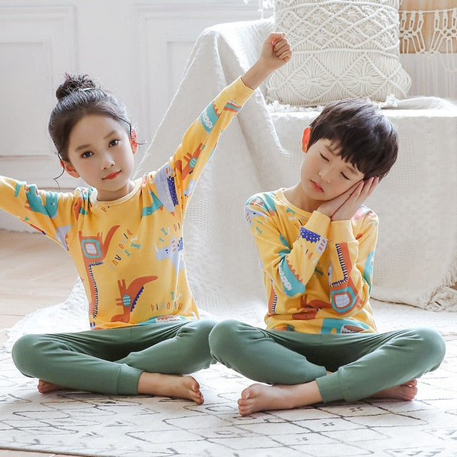 Kids Boys Sleepwear baby girl spring cotton sets Children Homewear Pajamas for Boy Pyjamas Kids Nightwear 2-13Y teenage clothes