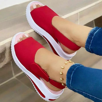 Women Sandals 2021 Heels Sandals Peep Top Summer Shoes Women Platform Sandals Soft Wedges Shoes Sandalias Mujer Casual Footwear