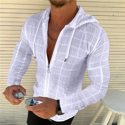 Summer Button Up Shirt Men Casual Beach Slim Fit Long Sleeves Clothing Floral Single Breasted Cotton Linen Cardigan Men Shirt