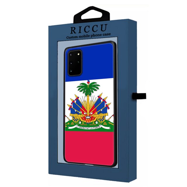 Vintage Haiti Haitian Flag Phone Case For Samsung A10 A20 A30 A40 A50 A70 A71 A51 A6 A8 A7 2018