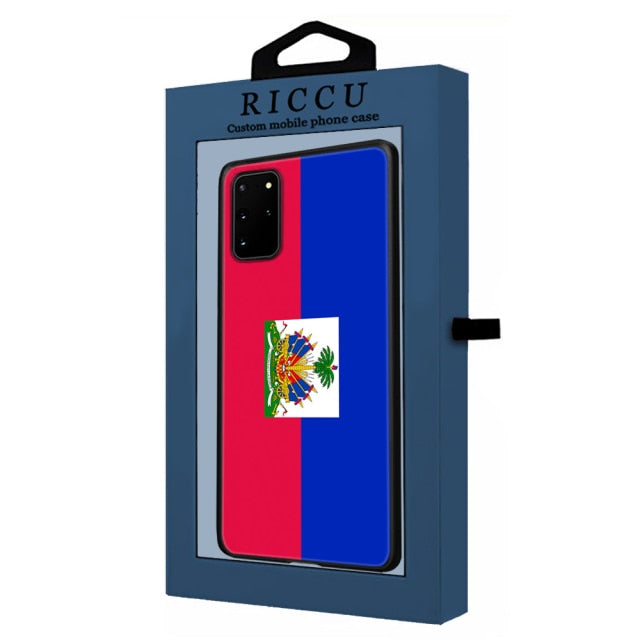 Vintage Haiti Haitian Flag Phone Case For Samsung A10 A20 A30 A40 A50 A70 A71 A51 A6 A8 A7 2018