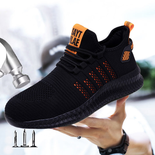 New safety shoes men's light anti-smashing breathable steel toe safety outdoor work worker protection shoes 48 yards sports