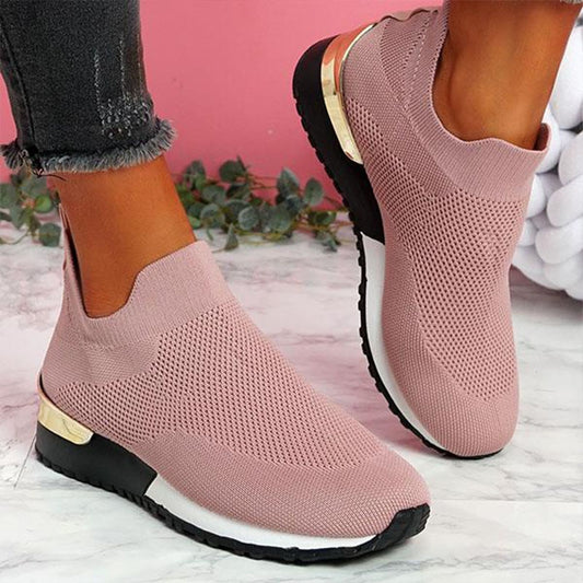 Sneakers Women Vulcanized Shoes Ladies Solid Color Slip-On Sneakers for Female Casual Sport Shoes 2021 Fashion Mujer Shoes