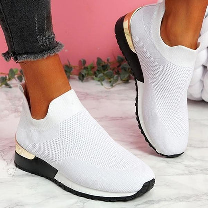 Sneakers Women Vulcanized Shoes Ladies Solid Color Slip-On Sneakers for Female Casual Sport Shoes 2021 Fashion Mujer Shoes