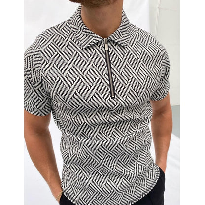 Nation Style Summer Man Shirt 2020 Mens Ethnic Printed Stand Collar Stripe Short Sleeve Loose Hawaiian Henley Casual Shirt 298