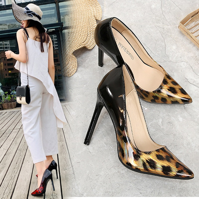 High heels women 2021 pumps new pointed toe stiletto all-match fashion shoes plus large size 36-47