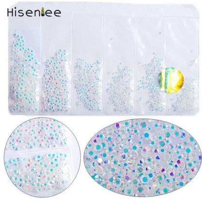 Super Glitter Rhinestones 14 Colors ss3-ss10 Non HotFix FlatBack Glass Nail Art Rhinestones Nail Scrapbook Decorations