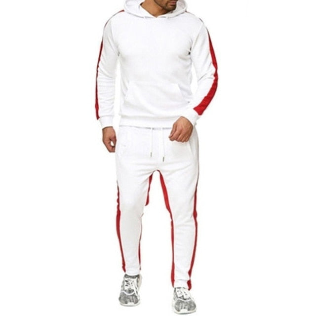 Men's Casual Tracksuit 2021 New Men's Zipper Hoodies and Sweatpants Two Pieces Sets Sportswear High Quality Clothing for Male