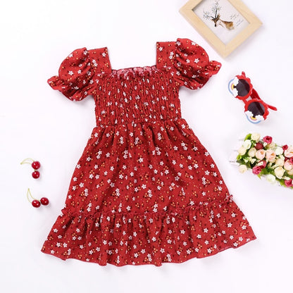 HE Hello Enjoy Girls Dresses 2021 Summer Teenagers Dot Sling Princess Cake Elegant Children Kids Clothes Girl Dress 4 8 10 Years