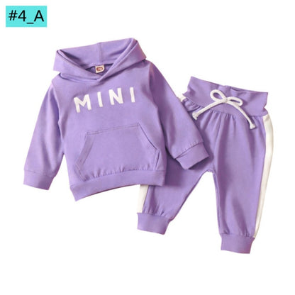 Infant Newborn Baby Girl Clothes 3PCS Sets Leopard Letter Hooded Sweatshirt Pants Outfit Baby Tracksuit Set Spring Autumn