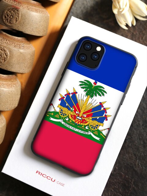 Vintage Haiti Haitian Flag Phone Case For iphone 12 pro max 11 pro XS MAX 8 7 6 6S Plus X 5S SE 2020 XR case