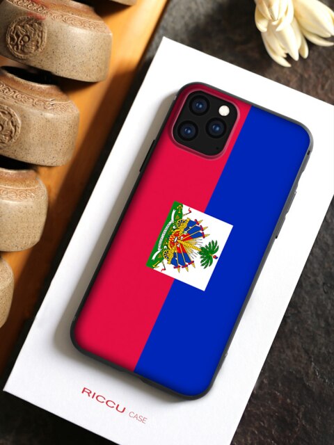 Vintage Haiti Haitian Flag Phone Case For iphone 12 pro max 11 pro XS MAX 8 7 6 6S Plus X 5S SE 2020 XR case