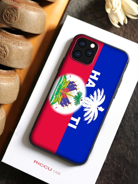 Vintage Haiti Haitian Flag Phone Case For iphone 12 pro max 11 pro XS MAX 8 7 6 6S Plus X 5S SE 2020 XR case