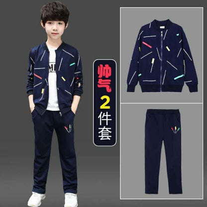 Big Boys Clothes Set Autumn Winter Cotton Cartoon 3pcs Baby The Boy Tracksuit Children's Casual Suit Kids Clothing Set