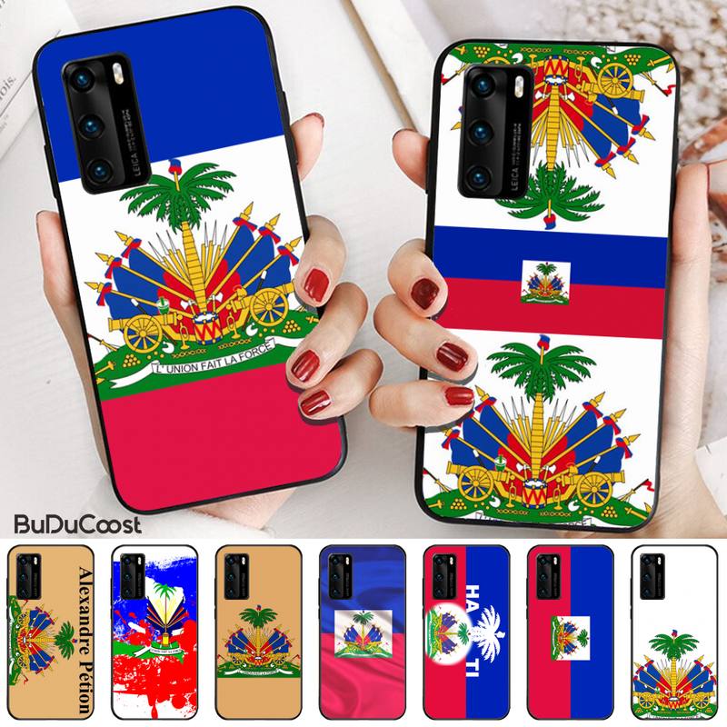 Vintage Haiti Haitian Flag Phone Case for huawei p30 lite pro p20 lite p10 p smart plus z 2019 2018