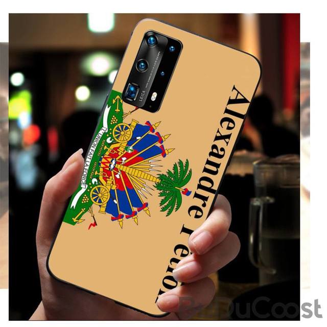 Vintage Haiti Haitian Flag Phone Case for huawei p30 lite pro p20 lite p10 p smart plus z 2019 2018