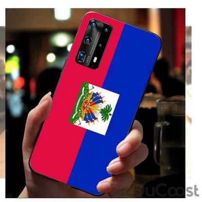 Vintage Haiti Haitian Flag Phone Case for huawei p30 lite pro p20 lite p10 p smart plus z 2019 2018