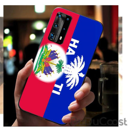 Vintage Haiti Haitian Flag Phone Case for huawei p30 lite pro p20 lite p10 p smart plus z 2019 2018