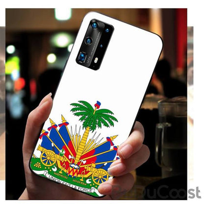 Vintage Haiti Haitian Flag Phone Case for huawei p30 lite pro p20 lite p10 p smart plus z 2019 2018