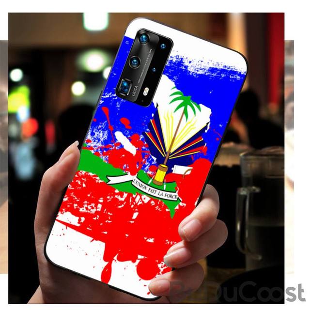 Vintage Haiti Haitian Flag Phone Case for huawei p30 lite pro p20 lite p10 p smart plus z 2019 2018