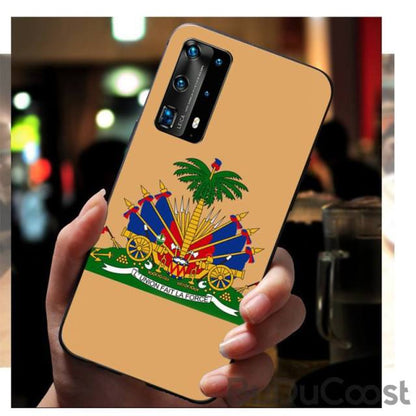 Vintage Haiti Haitian Flag Phone Case for huawei p30 lite pro p20 lite p10 p smart plus z 2019 2018