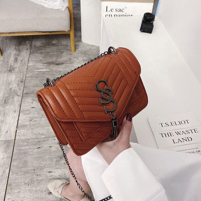 Luxury Handbags Fashion 2020 Fashion Women Leather Messenger Shoulder For Daily Designer Female Crossbody Bag Lock Black