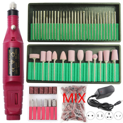 Professional Electric Nail Drill Machine Pedicure Manicure Drill Set Milling Cutters Set Nail File 20000RPM Polishing Equipment