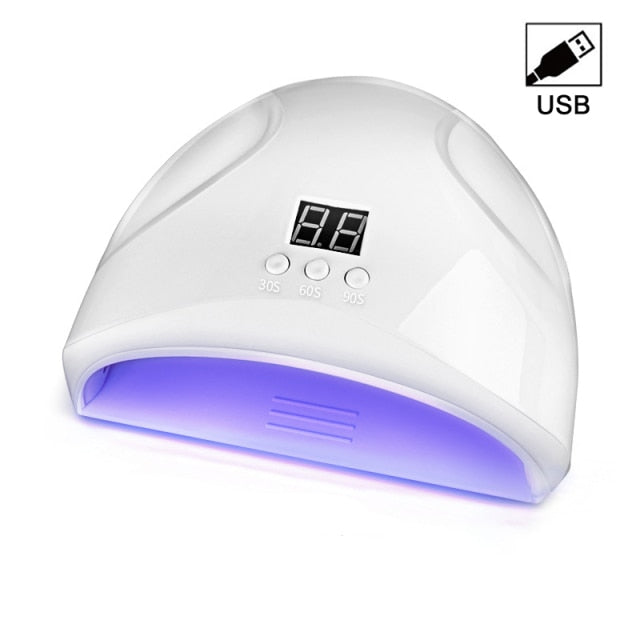 LED UV Nail Lamp For Drying Gel Varnish 10s Fast Drying Lamp Nail Led Dryer For Nails Manicure Tools With Timer And Smart Sensor