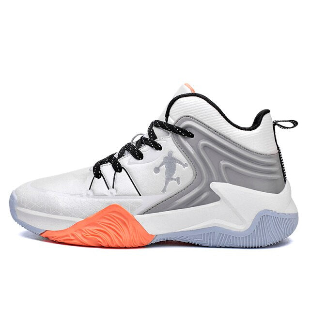 Pscownlg Men's Air Cushion Basketball Shoes Shock Non Slip Wearable Footwear Breathable Street Ball Sneakers On Court