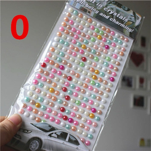 Scrapbook sticker Many Styles Mixed Color Acrylic Rhinestone Crystal 3D Baby Kids boys girls DIY Cute Children toys Stickers