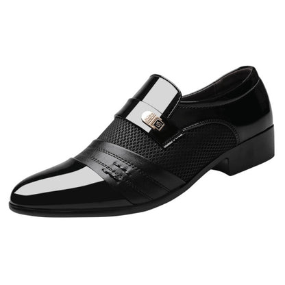 Men Leather Shoes Business Dress Shoes All-Match Casual Shoes Shock-Absorbing Footwear Wear-Resistant