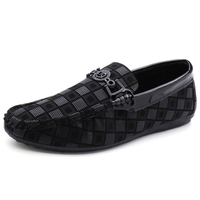 Topvivi loafers men causal Breathable Comfortable Lightweight Soft slip on Men Shoes gingham Men&#39;s Sneakers fashion italian