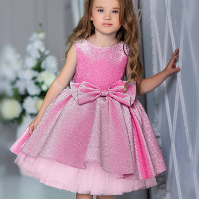 Embroidery Silk Princess Dress for Baby Girl Flower Elegant Girls Dresses Winter Party Christmas Halloween Kids Dresses Clothes