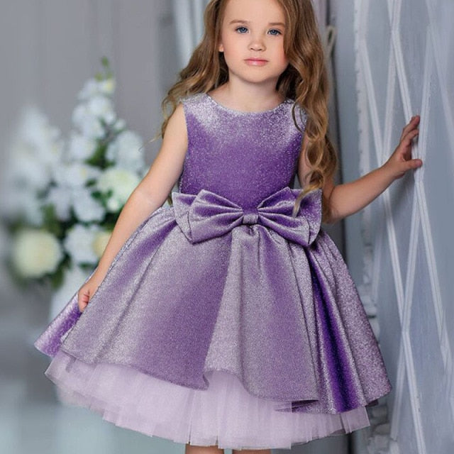 Embroidery Silk Princess Dress for Baby Girl Flower Elegant Girls Dresses Winter Party Christmas Halloween Kids Dresses Clothes