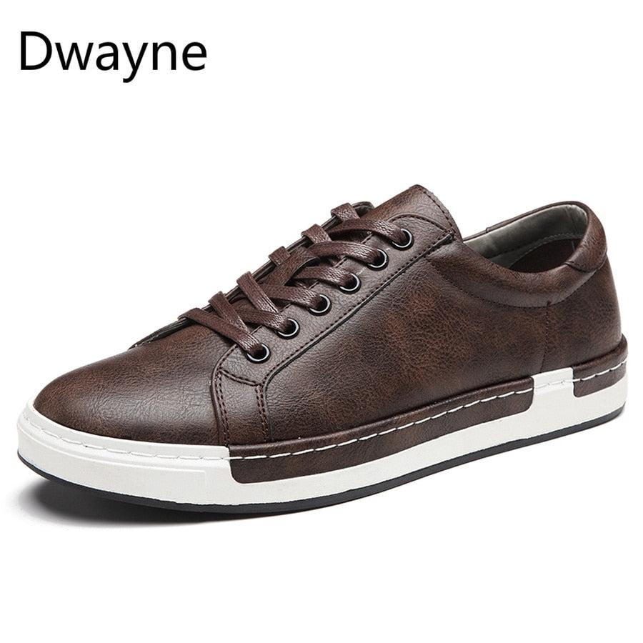 Autumn New Casual Shoes Mens Leather Flats Lace-Up Shoes Simple Stylish Male Shoes Oxford Shoes For Men Large Sizes 2019